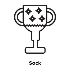 sock icon isolated on white background. Simple and editable sock icons. Modern icon vector illustration.