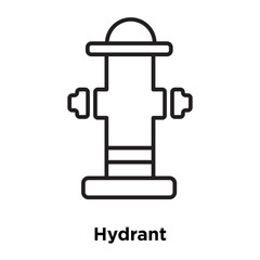 hydrant icon isolated on white background. Simple and editable hydrant icons. Modern icon vector illustration.