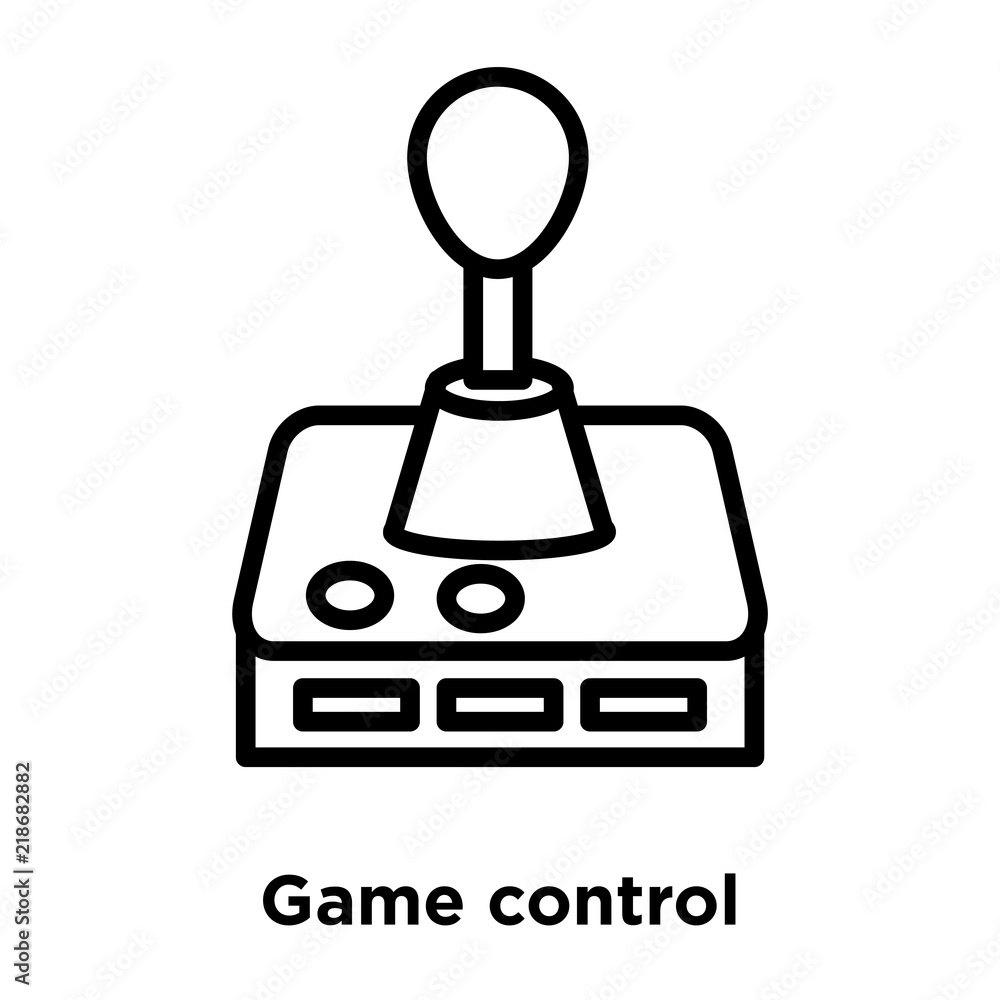 Poster game control icon isolated on white background. modern and editable game control icon. simple icons 
