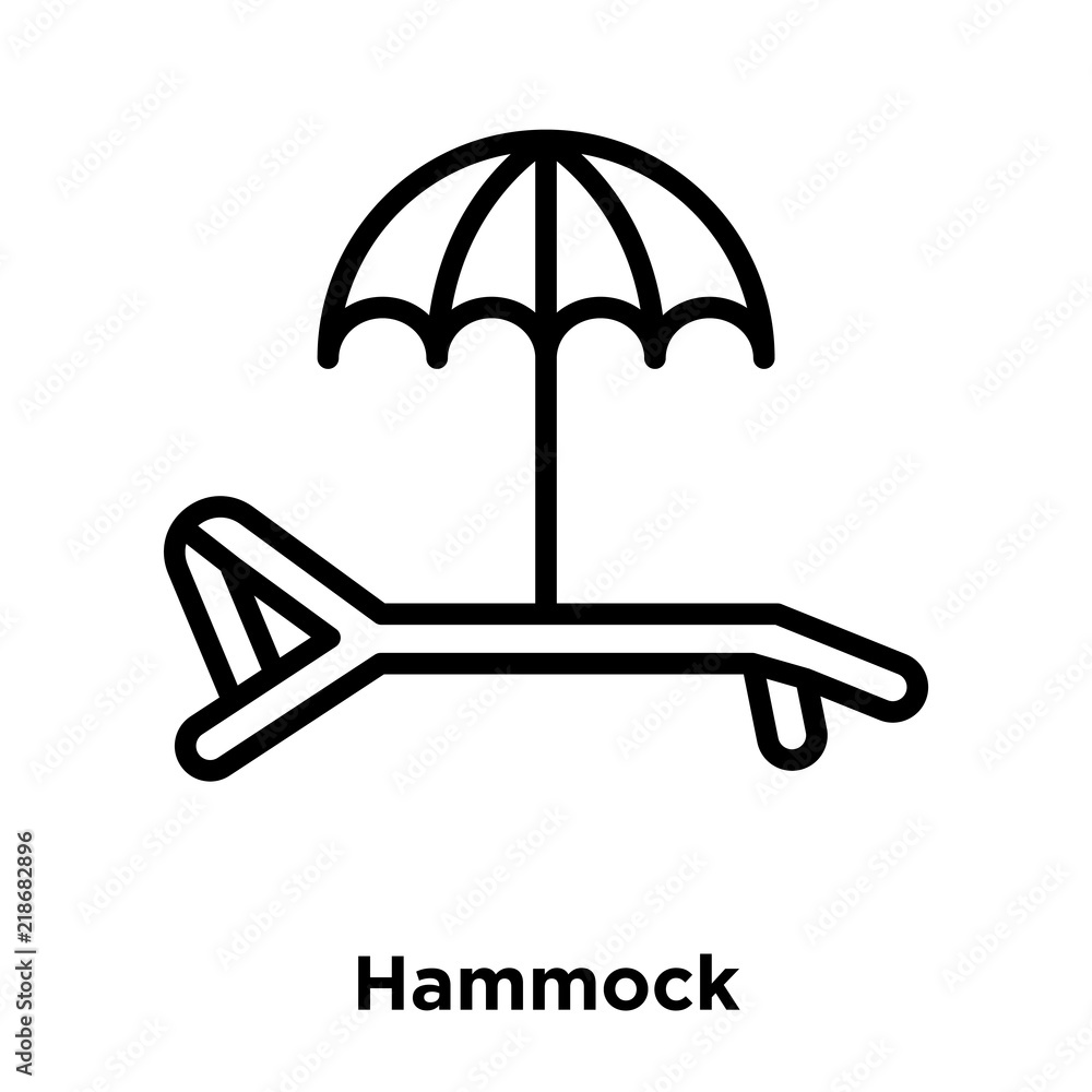 Poster hammock icons isolated on white background. modern and editable hammock icon. simple icon vector ill