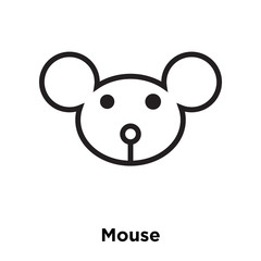 Mouse icon vector isolated on white background, Mouse sign