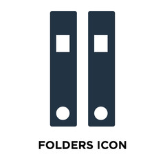 Folders icon vector isolated on white background, Folders sign