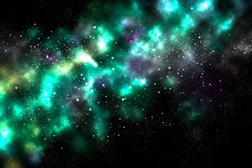 Space bright fantasy abstract background
