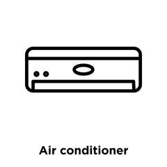 Obraz premium air conditioner icons isolated on white background. Modern and editable air conditioner icon. Simple icon vector illustration.