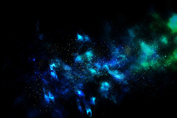 Space bright fantasy abstract background
