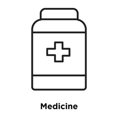 medicine icon isolated on white background. Simple and editable medicine icons. Modern icon vector illustration.