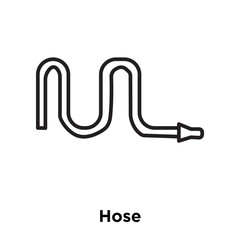 Fototapeta premium hose icon isolated on white background. Simple and editable hose icons. Modern icon vector illustration.
