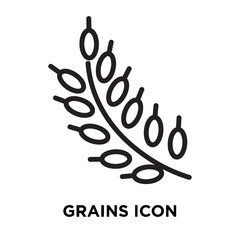 grains icon on white background. Modern icons vector illustration. Trendy grains icons