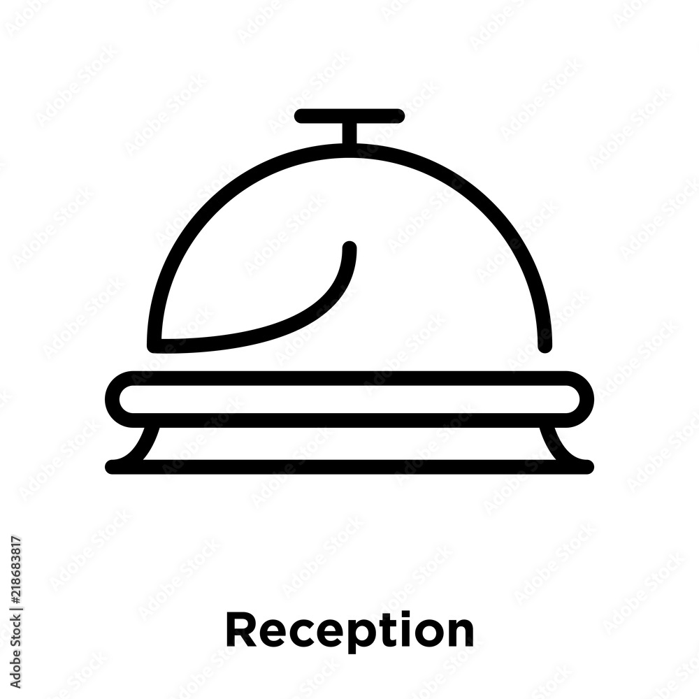 Poster reception icons isolated on white background. modern and editable reception icon. simple icon vector