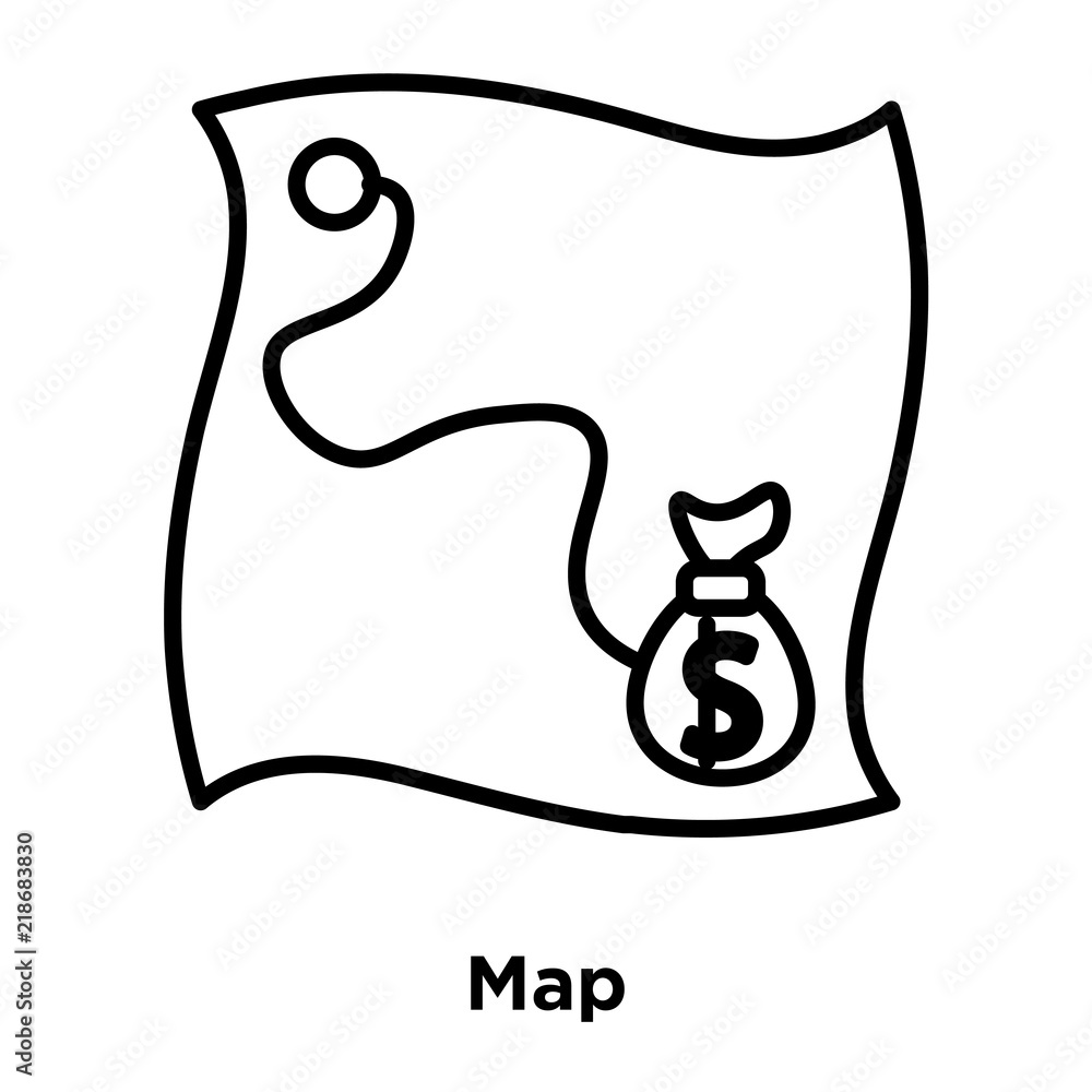 Poster map icon isolated on white background. modern and editable map icon. simple icons vector illustratio