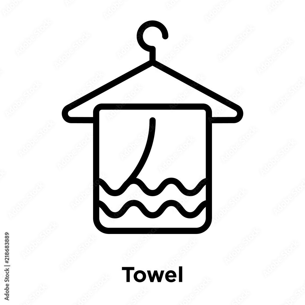 Poster towel icons isolated on white background. modern and editable towel icon. simple icon vector illustr