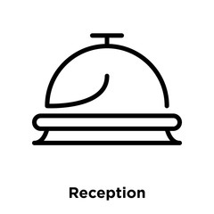 reception icons isolated on white background. Modern and editable reception icon. Simple icon vector illustration.