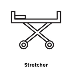 stretcher icon isolated on white background. Simple and editable stretcher icons. Modern icon vector illustration.