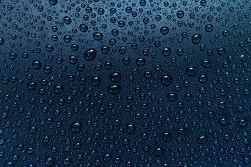 Water drops on black background, for design and advertising