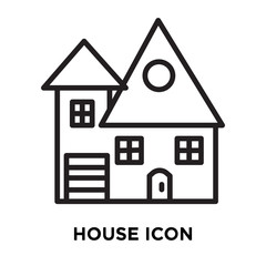 house icon on white background. Modern icons vector illustration. Trendy house icons