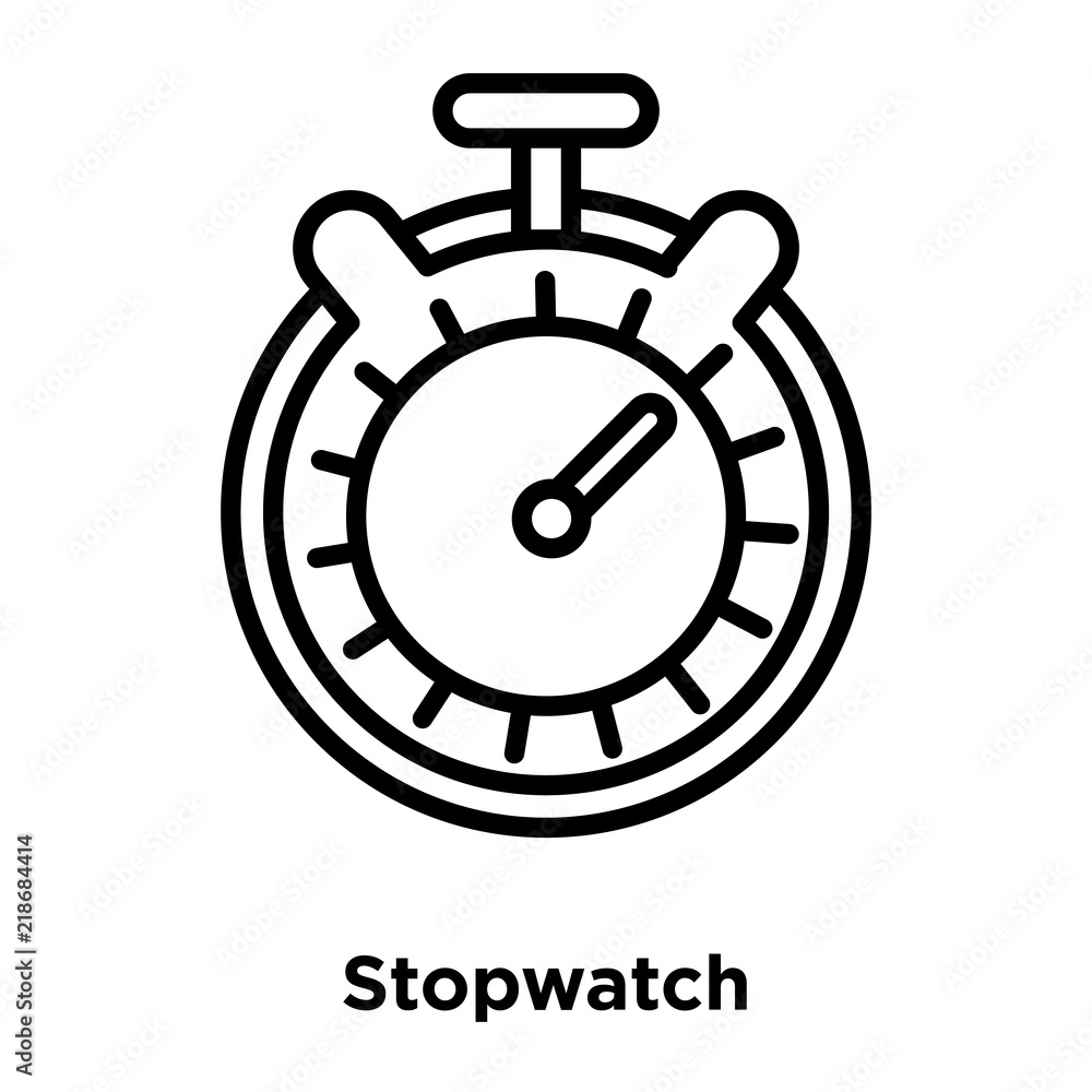 Poster stopwatch icon isolated on white background. modern and editable stopwatch icon. simple icons vector