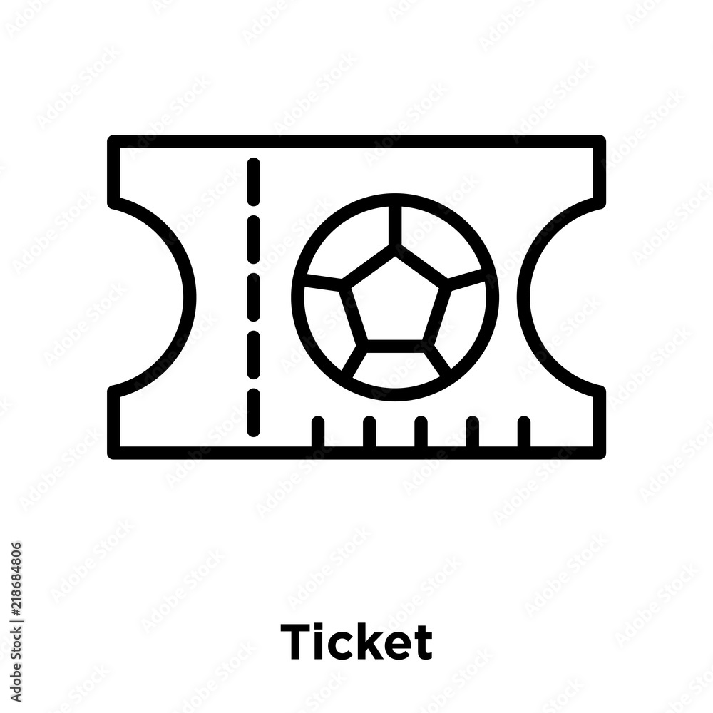 Poster ticket icon isolated on white background. modern and editable ticket icon. simple icons vector illus