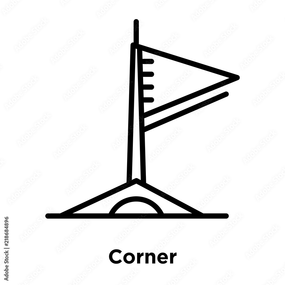 Poster corner icon isolated on white background. modern and editable corner icon. simple icons vector illus