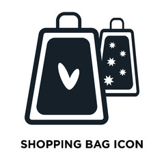 shopping bag icon on white background. Modern icons vector illustration. Trendy shopping bag icons