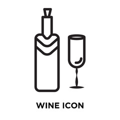 wine icon on white background. Modern icons vector illustration. Trendy wine icons