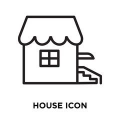 house icon on white background. Modern icons vector illustration. Trendy house icons