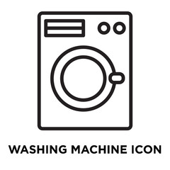 washing machine icon on white background. Modern icons vector illustration. Trendy washing machine icons