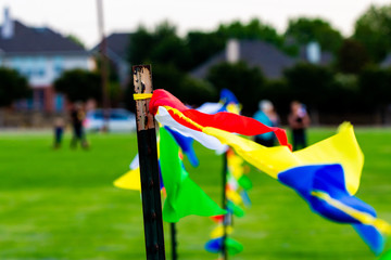 flag, sky, kite, wind, blue, symbol, red, flying, national, white, fly, green, europe, summer, yellow, isolated, color, freedom, waving, soccer, rainbow, country, race. running, cross country, finish