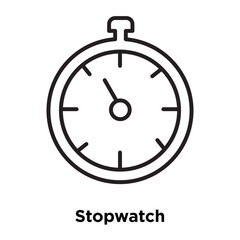 stopwatch icon isolated on white background. Simple and editable stopwatch icons. Modern icon vector illustration.