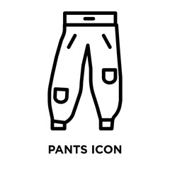 pants icon on white background. Modern icons vector illustration. Trendy pants icons