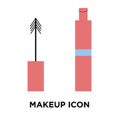 Makeup icon vector isolated on white background, Makeup sign