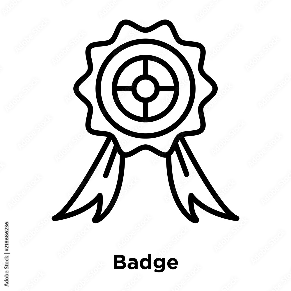Poster badge icon isolated on white background. modern and editable badge icon. simple icons vector illustr