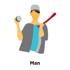 man icon isolated on white background. Simple and editable man icons. Modern icon vector illustration.