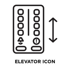 elevator icon on white background. Modern icons vector illustration. Trendy elevator icons