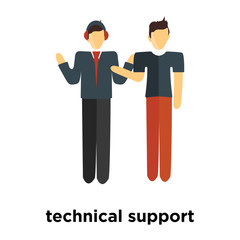 technical support icon isolated on white background. Simple and editable technical support icons. Modern icon vector illustration.
