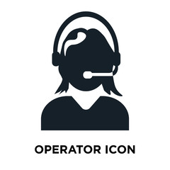 operator icon on white background. Modern icons vector illustration. Trendy operator icons