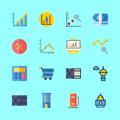 economy icons set. consultant, dividend, transfer and man graphic works