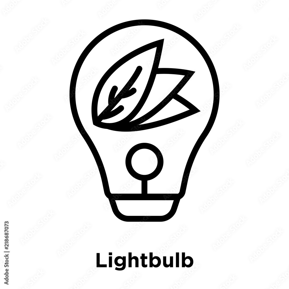 Aufkleber lightbulb icon isolated on white background. modern and editable lightbulb icon. simple icons vector
