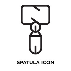 Spatula icon vector isolated on white background, Spatula sign , line symbol or linear element design in outline style