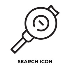 Search icon vector isolated on white background, Search sign , line symbol or linear element design in outline style