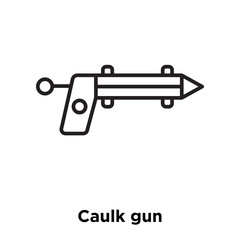 caulk gun icon isolated on white background. Simple and editable caulk gun icons. Modern icon vector illustration.