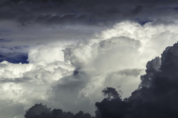 clouds on dark sky