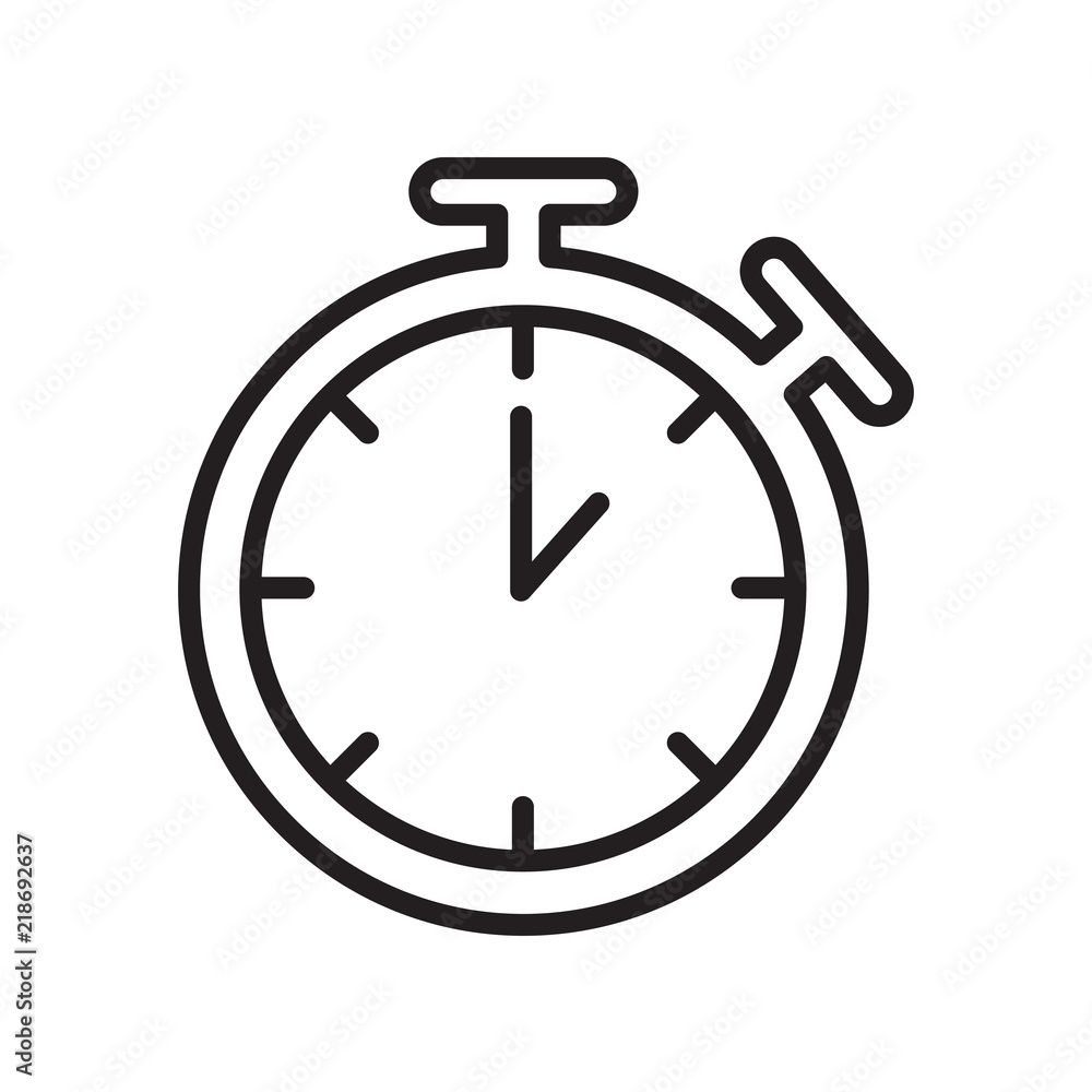 Poster timer icon vector isolated on white background, timer sign