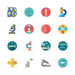 hospital icons set. aid, person, diagnostic and bandage graphic works