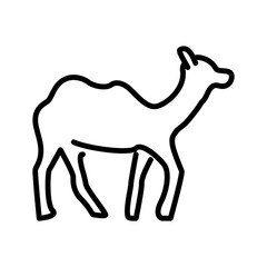 Camel icon vector isolated on white background, Camel sign