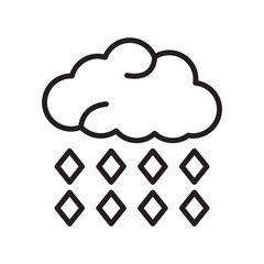 Hail icon vector isolated on white background, Hail sign