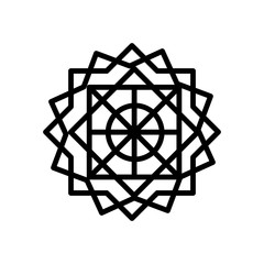 islamic art icon on white background. Modern icons vector illustration. Trendy islamic art icons