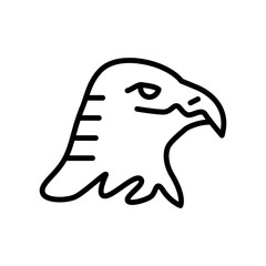 Eagle icon vector isolated on white background, Eagle sign