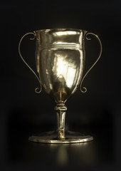 GOLD Trophy cup 3d illustration
