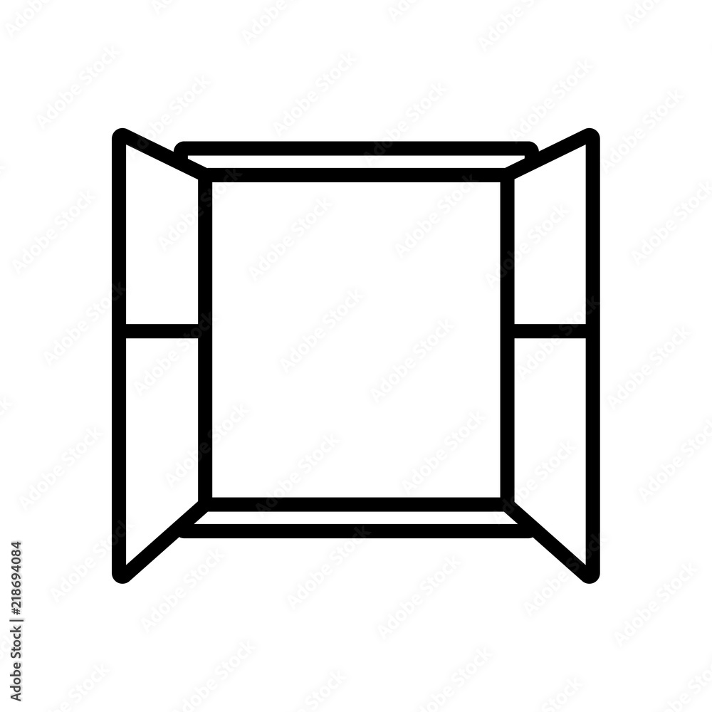 Poster window icon isolated on white background. modern and editable window icon. simple icons vector illus