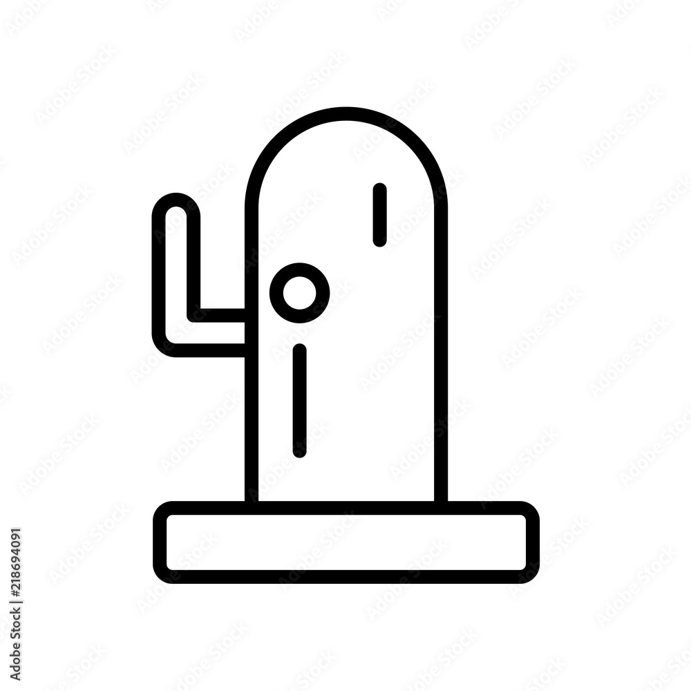 Poster cactus icon isolated on white background. modern and editable cactus icon. simple icons vector illus
